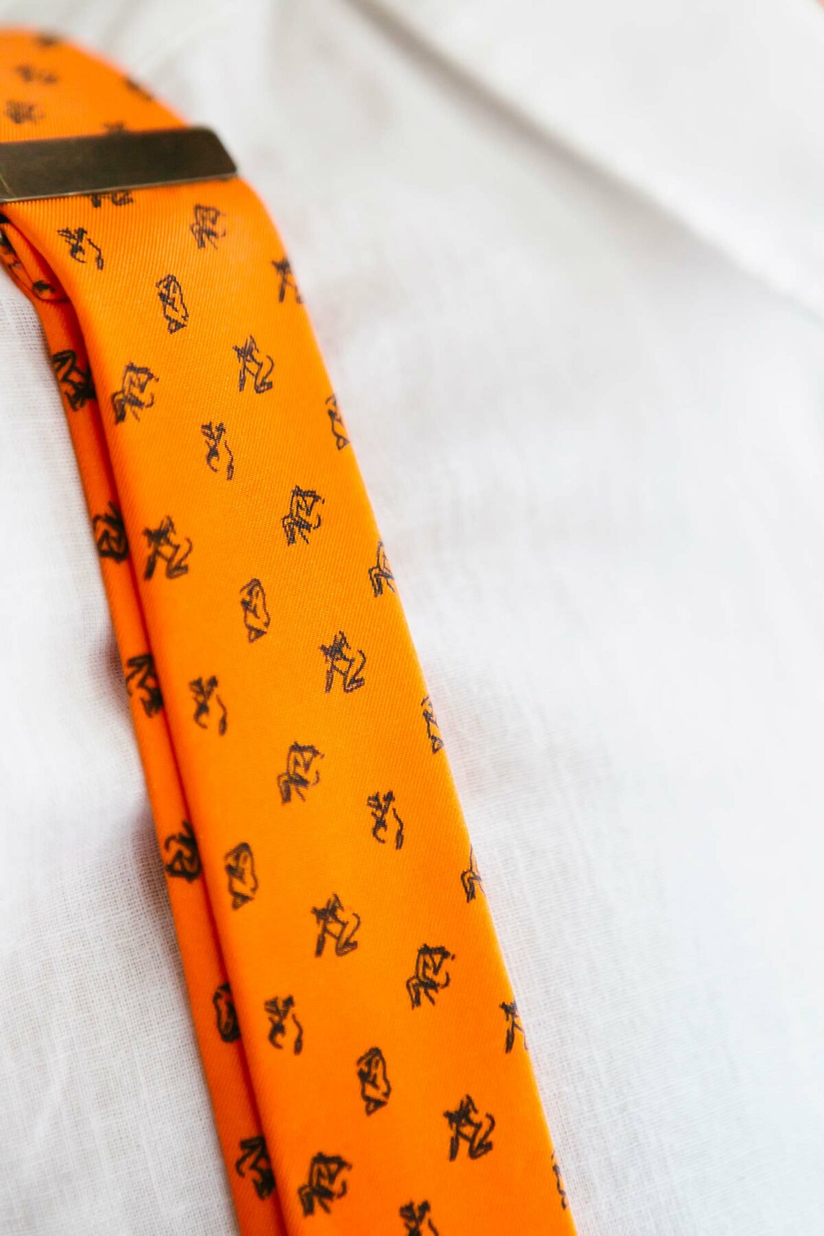 orange suspenders for men