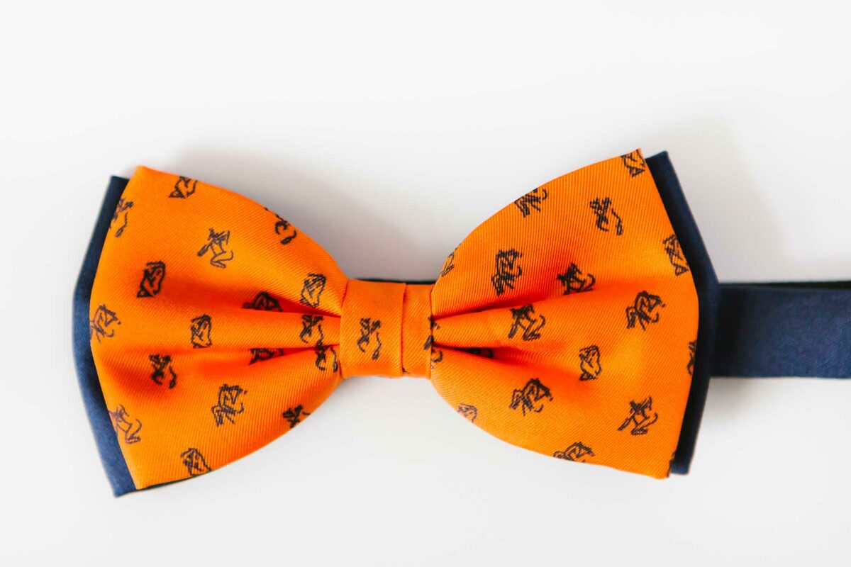 orange bowtie for men