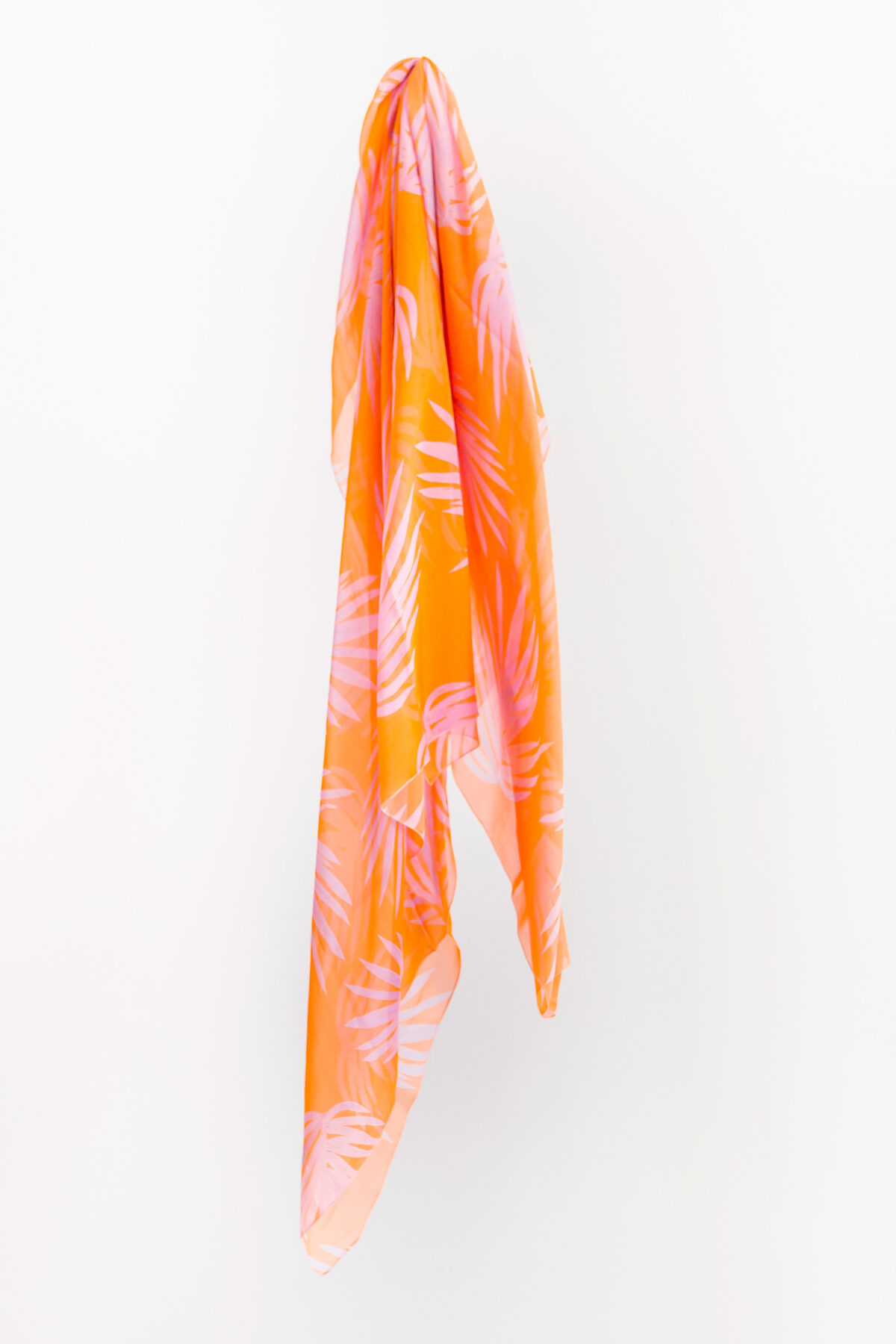 orange and pink scarf